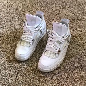 Jordan 4 Retro Pure Money W9.5 M10 Silver  2017